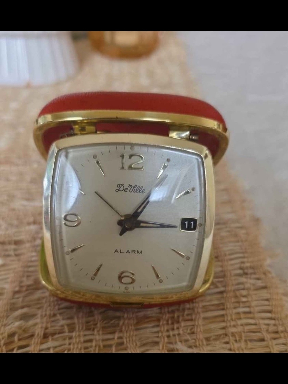 DeVille Vintage Compact Travel Alarm Clock, Still Works